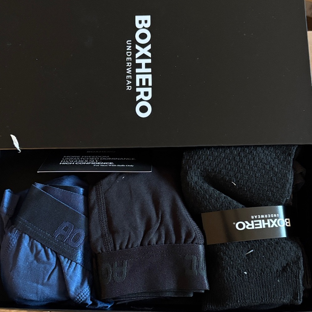 Men's Boxer Briefs - Black and Blue